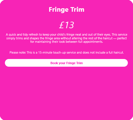 Ocean Kids and Family Salon® Fringe Trim